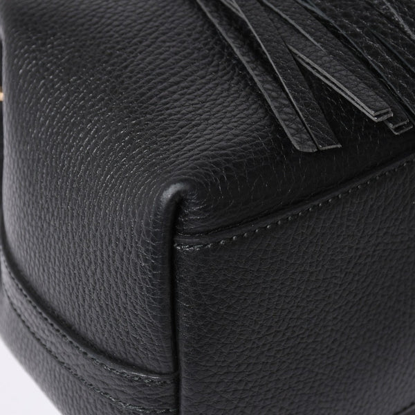 極美品 GUCCI グッチ GGキャンバス レザー ショルダーバッグ トートバッグ バンブー 419689 ブラック ゴールド 美品 中古 4a001645