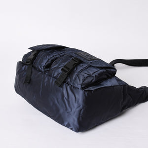 Very Good Condition CHANEL Shoulder Bag No. 9 Sports Line Navy Black Nylon Used 4a001674