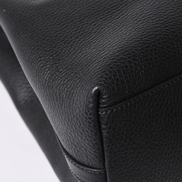 極美品 GUCCI グッチ GGキャンバス レザー ショルダーバッグ トートバッグ バンブー 419689 ブラック ゴールド 美品 中古 4a001645