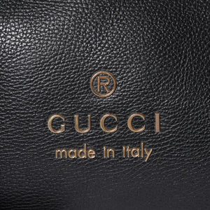 極美品 GUCCI グッチ GGキャンバス レザー ショルダーバッグ トートバッグ バンブー 419689 ブラック ゴールド 美品 中古 4a001645