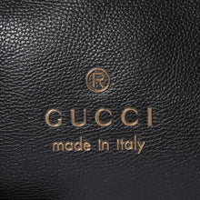 画像をギャラリービューアに読み込む, 極美品 GUCCI グッチ GGキャンバス レザー ショルダーバッグ トートバッグ バンブー 419689 ブラック ゴールド 美品 中古 4a001645