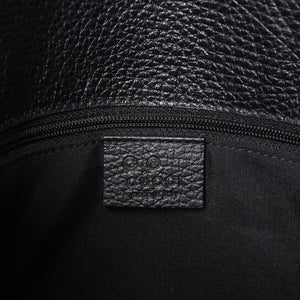 極美品 GUCCI グッチ GGキャンバス レザー ショルダーバッグ トートバッグ バンブー 419689 ブラック ゴールド 美品 中古 4a001645