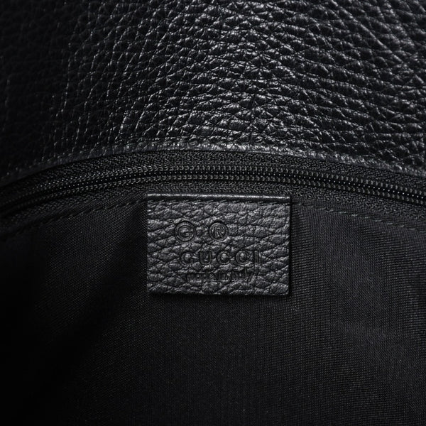 極美品 GUCCI グッチ GGキャンバス レザー ショルダーバッグ トートバッグ バンブー 419689 ブラック ゴールド 美品 中古 4a001645