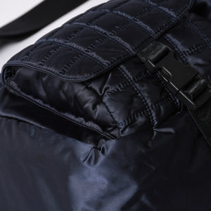 Very Good Condition CHANEL Shoulder Bag No. 9 Sports Line Navy Black Nylon Used 4a001674