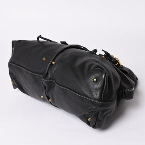 極美品 CHLOE クロエ パディントン ブラック ゴールド金具 ハンドバッグ トートバッグ レザー 04-07-532 4a001669