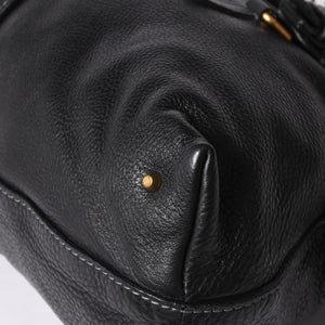 極美品 CHLOE クロエ パディントン ブラック ゴールド金具 ハンドバッグ トートバッグ レザー 04-07-532 4a001669
