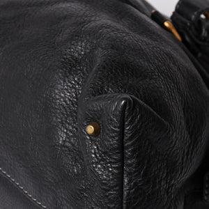 極美品 CHLOE クロエ パディントン ブラック ゴールド金具 ハンドバッグ トートバッグ レザー 04-07-532 4a001669