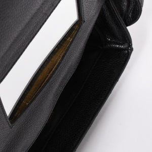 CHANEL Shoulder Bag No. 4 Coco Mark Caviar Skin Black Quilted Gold Hardware Made in Italy Good Condition Used 4a001441