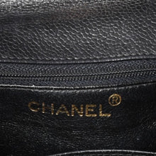 画像をギャラリービューアに読み込む, CHANEL シャネル ショルダーバッグ 4番台 ココマーク キャビアスキン ブラック キルティング ゴールド金具 イタリア製 美品 中古 4a001441