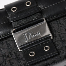 Load image into Gallery viewer, Christian Dior クリスチャンディオール ストリートシック トロッター ハンドバッグ ブラック コットンキャンバス レザー 15-MA-0043 シルバー金具 美品 中古 4a001683