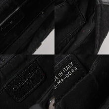 Load image into Gallery viewer, Christian Dior クリスチャンディオール ストリートシック トロッター ハンドバッグ ブラック コットンキャンバス レザー 15-MA-0043 シルバー金具 美品 中古 4a001683