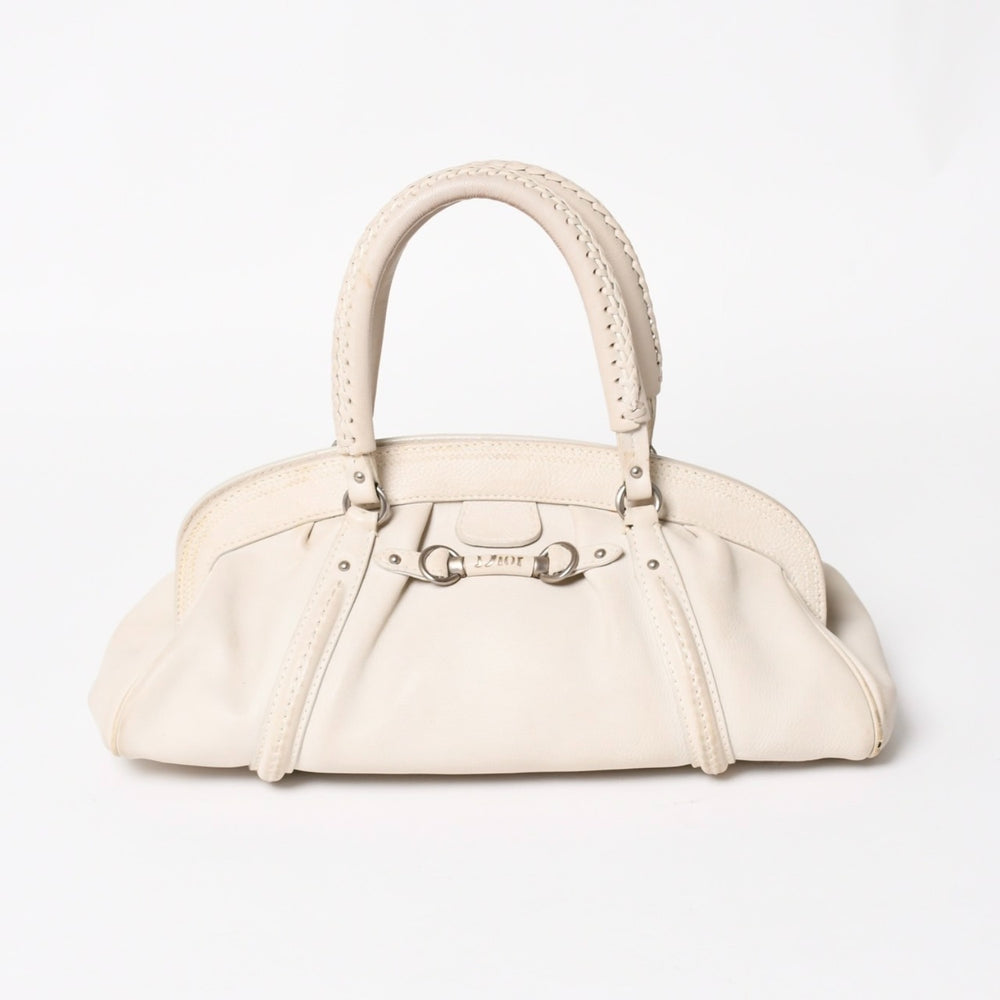 Christian Dior Christian Dior Handbag White Silver Hardware 07-RU-1026 Good Condition Used 4a003031