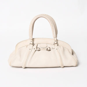 Christian Dior Christian Dior Handbag White Silver Hardware 07-RU-1026 Good Condition Used 4a003031