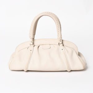 Christian Dior Christian Dior Handbag White Silver Hardware 07-RU-1026 Good Condition Used 4a003031