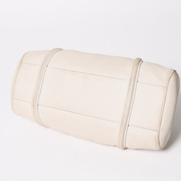 Christian Dior Christian Dior Handbag White Silver Hardware 07-RU-1026 Good Condition Used 4a003031