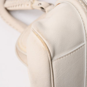 Christian Dior Christian Dior Handbag White Silver Hardware 07-RU-1026 Good Condition Used 4a003031