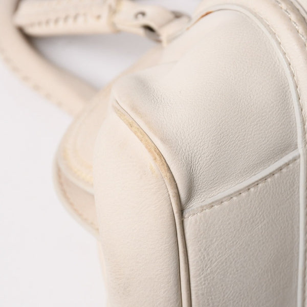 Christian Dior Christian Dior Handbag White Silver Hardware 07-RU-1026 Good Condition Used 4a003031