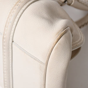Christian Dior Christian Dior Handbag White Silver Hardware 07-RU-1026 Good Condition Used 4a003031