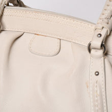 Load image into Gallery viewer, Christian Dior クリスチャンディオール ハンドバッグ ホワイト シルバー金具 07-RU-1026 美品 中古 4a003031