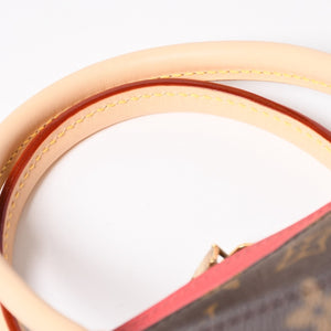 LOUIS VUITTON ルイヴィトン パラス ハンドバッグ M40466 モノグラムキャンバス ヌメ革 SN0185 ショルダーバッグ ブラウン ピンク ゴールド金具 美品 中古 4a004349