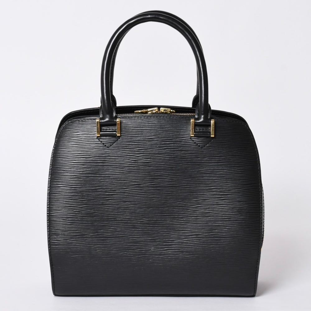 極美品 LOUIS VUITTON ルイヴィトン エピ ポンヌフ ハンドバッグ M52052 エピレザー ブラック ゴールド金具 中古 4a001684