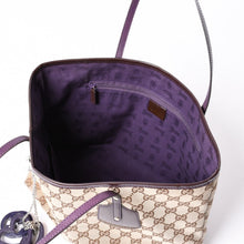 画像をギャラリービューアに読み込む, GUCCI グッチ JOLLY TOTE BAG ジョリー トートバッグ 211976 GGキャンバス パテントレザー チャーム付き 美品 中古 4a001685