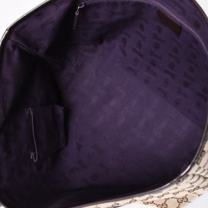 GUCCI グッチ JOLLY TOTE BAG ジョリー トートバッグ 211976 GGキャンバス パテントレザー チャーム付き 美品 中古 4a001685