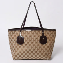画像をギャラリービューアに読み込む, GUCCI グッチ JOLLY TOTE BAG ジョリー トートバッグ 211976 GGキャンバス パテントレザー チャーム付き 美品 中古 4a001685