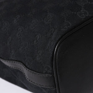 GUCCI Gucci GG Canvas Black Color Shoulder Bag 182491 Gold Hardware Sherry Line Good Condition Used 4a001649