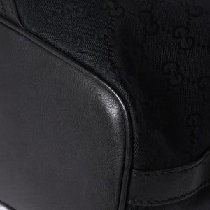 GUCCI Gucci GG Canvas Black Color Shoulder Bag 182491 Gold Hardware Sherry Line Good Condition Used 4a001649