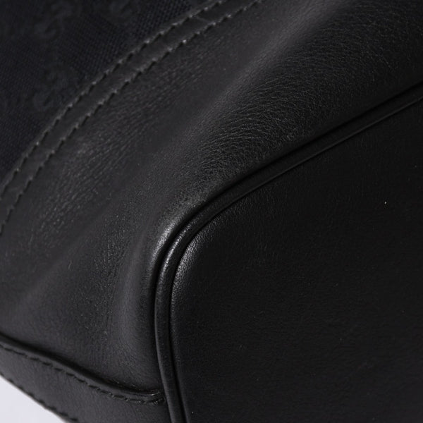 GUCCI Gucci GG Canvas Black Color Shoulder Bag 182491 Gold Hardware Sherry Line Good Condition Used 4a001649