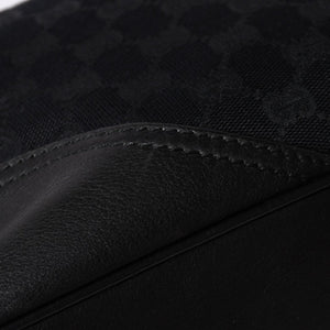 GUCCI Gucci GG Canvas Black Color Shoulder Bag 182491 Gold Hardware Sherry Line Good Condition Used 4a001649