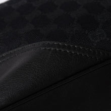 画像をギャラリービューアに読み込む, GUCCI グッチ GGキャンバス ブラックカラー ショルダーバッグ 182491 ゴールド金具 シェリーライン 美品 中古 4a001649