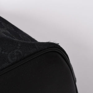 GUCCI Gucci GG Canvas Black Color Shoulder Bag 182491 Gold Hardware Sherry Line Good Condition Used 4a001649