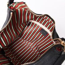 画像をギャラリービューアに読み込む, GUCCI グッチ GGキャンバス ブラックカラー ショルダーバッグ 182491 ゴールド金具 シェリーライン 美品 中古 4a001649