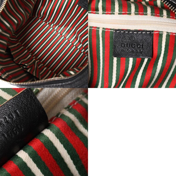 GUCCI Gucci GG Canvas Black Color Shoulder Bag 182491 Gold Hardware Sherry Line Good Condition Used 4a001649