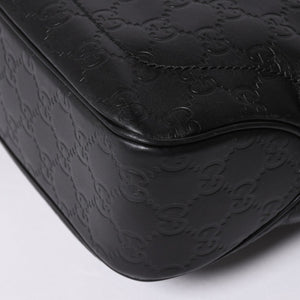 GUCCI グッチ グッチシマ ハンドバッグ ニュージャッキー レザー 145817 ブラック ゴールド金具 美品 中古 4a001661