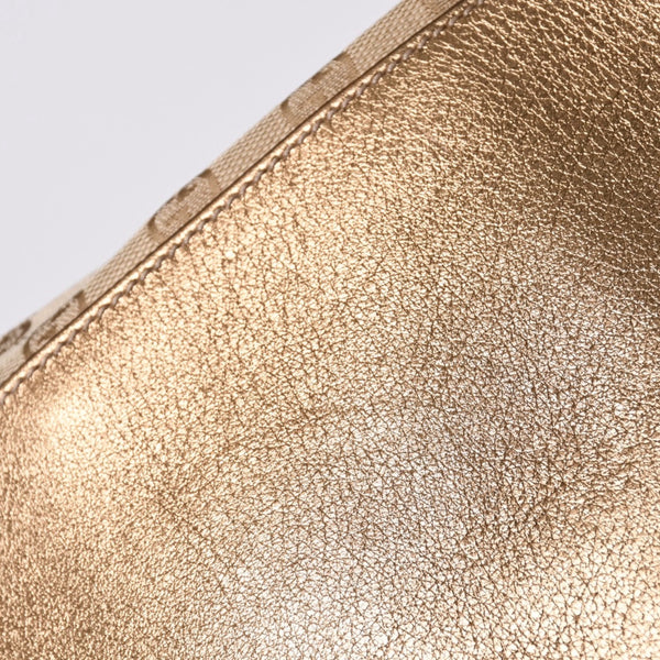 GUCCI Gucci Tote Bag gg Canvas 131230 Beige Gold Bronze Hardware Good Condition Used 4a001659