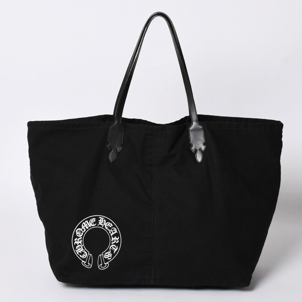 CHROME HEARTS クロムハーツ Lucille ルシール キャンバストートバッグ ホースシュー ブラック 美品 中古 4a001603
