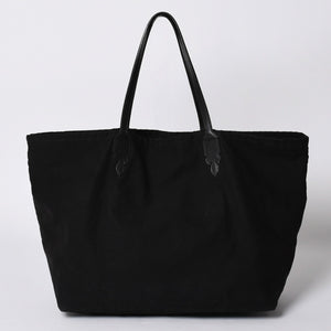 CHROME HEARTS Lucille Canvas Tote Bag Horseshoe Black Good Condition Used 4a001603
