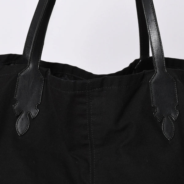 CHROME HEARTS Lucille Canvas Tote Bag Horseshoe Black Good Condition Used 4a001603