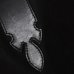 CHROME HEARTS Lucille Canvas Tote Bag Horseshoe Black Good Condition Used 4a001603