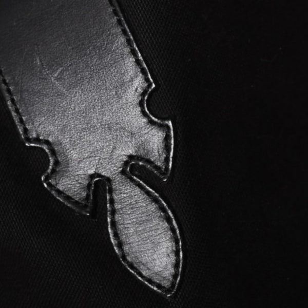 CHROME HEARTS Lucille Canvas Tote Bag Horseshoe Black Good Condition Used 4a001603