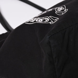 CHROME HEARTS Lucille Canvas Tote Bag Horseshoe Black Good Condition Used 4a001603