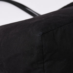 CHROME HEARTS Lucille Canvas Tote Bag Horseshoe Black Good Condition Used 4a001603