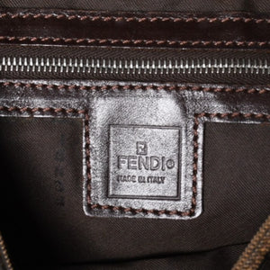 FENDI フェンディ マンマバケット ワンショルダーバッグ 26424 ブラウン ズッカ柄 総柄 シルバー金具 美品 中古 4a001693