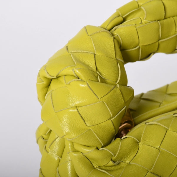 新品未使用 BOTTEGAVENETA ボッテガヴェネタ MINI JODIE ミニ ジョディ ハンドバッグ 651876 イントレチャート ライムグリーン 中古 4a001679
