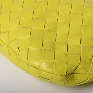 新品未使用 BOTTEGAVENETA ボッテガヴェネタ MINI JODIE ミニ ジョディ ハンドバッグ 651876 イントレチャート ライムグリーン 中古 4a001679