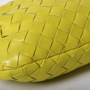 新品未使用 BOTTEGAVENETA ボッテガヴェネタ MINI JODIE ミニ ジョディ ハンドバッグ 651876 イントレチャート ライムグリーン 中古 4a001679