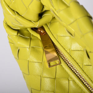 新品未使用 BOTTEGAVENETA ボッテガヴェネタ MINI JODIE ミニ ジョディ ハンドバッグ 651876 イントレチャート ライムグリーン 中古 4a001679
